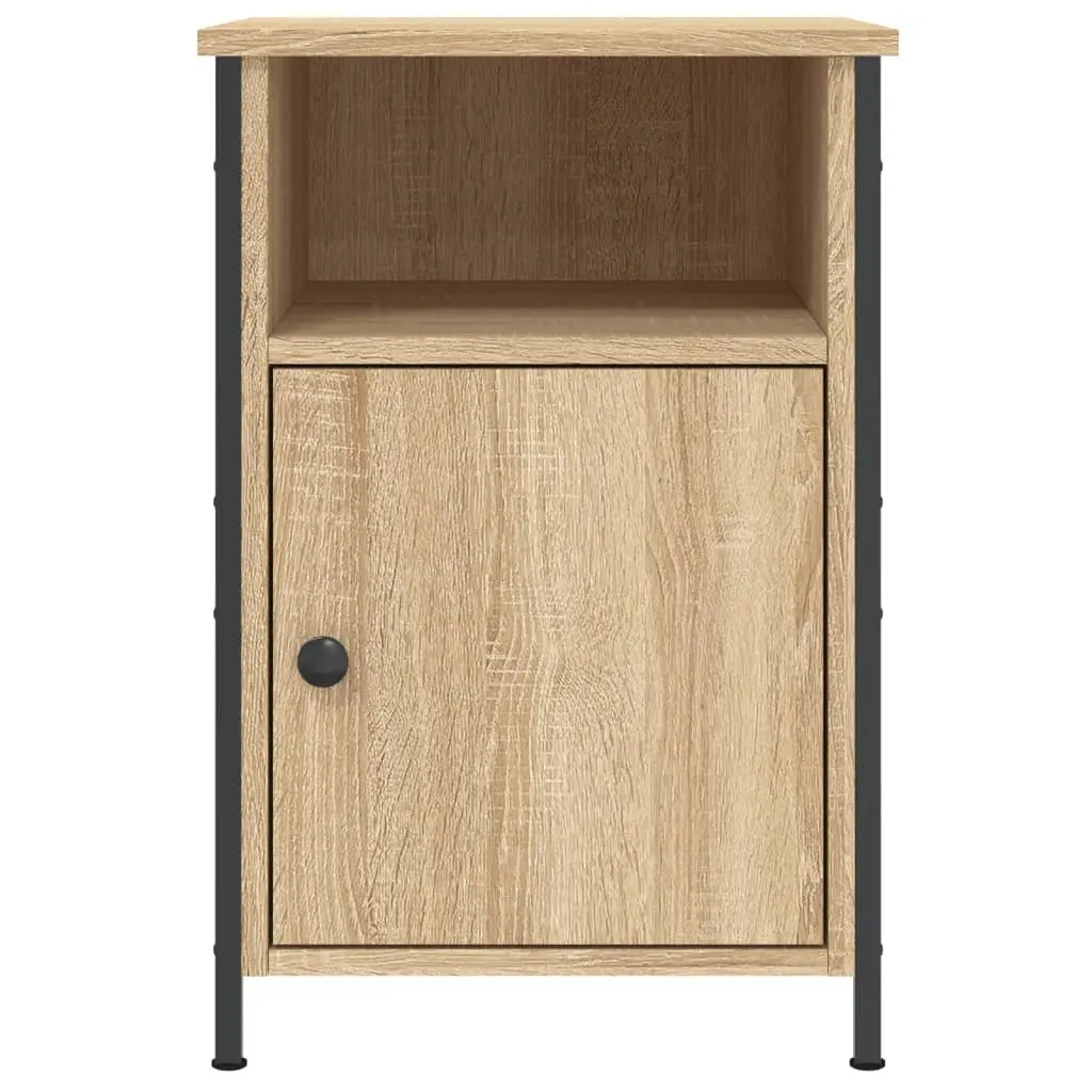 Bedside Cabinet 40x42x60cm Brown Engineered Wood Storage Furniture