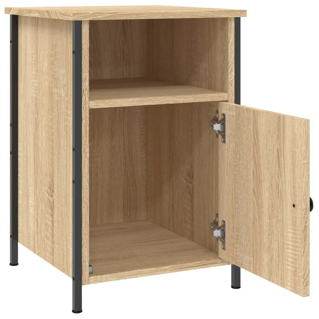 Bedside Cabinet 40x42x60cm Brown Engineered Wood Storage Furniture