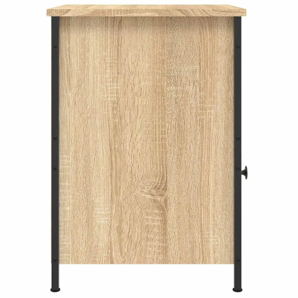 Bedside Cabinet 40x42x60cm Brown Engineered Wood Storage Furniture