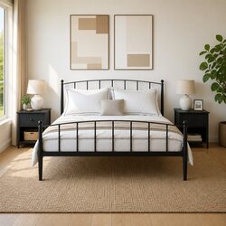 Enhance Your Bedroom with Two Stylish Black Nightstands