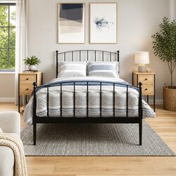 Bedside Cabinets 2 pcs Brown Storage Tables Bedroom Nightstands Engineered Wood