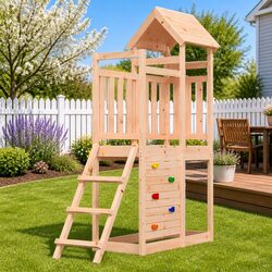 Customizable Outdoor Playset with Climbing Features