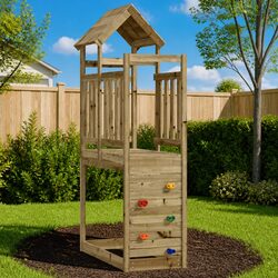 Elevate Your Outdoor Space with a Wooden Play Tower 53x110.5x214cm