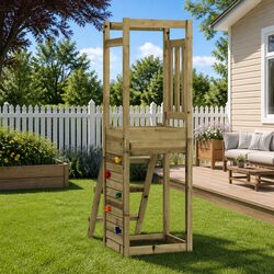 Enhance Your Garden with a Wooden Playset and Rockwall