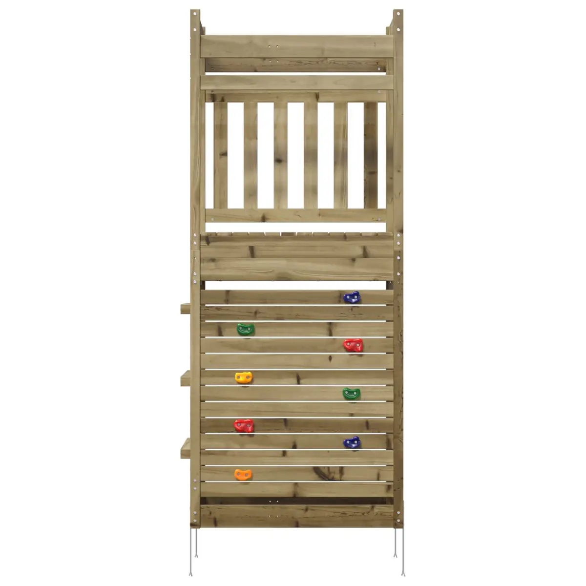 Wooden Outdoor Play Tower Backyard Playground Garden Climbing Fort