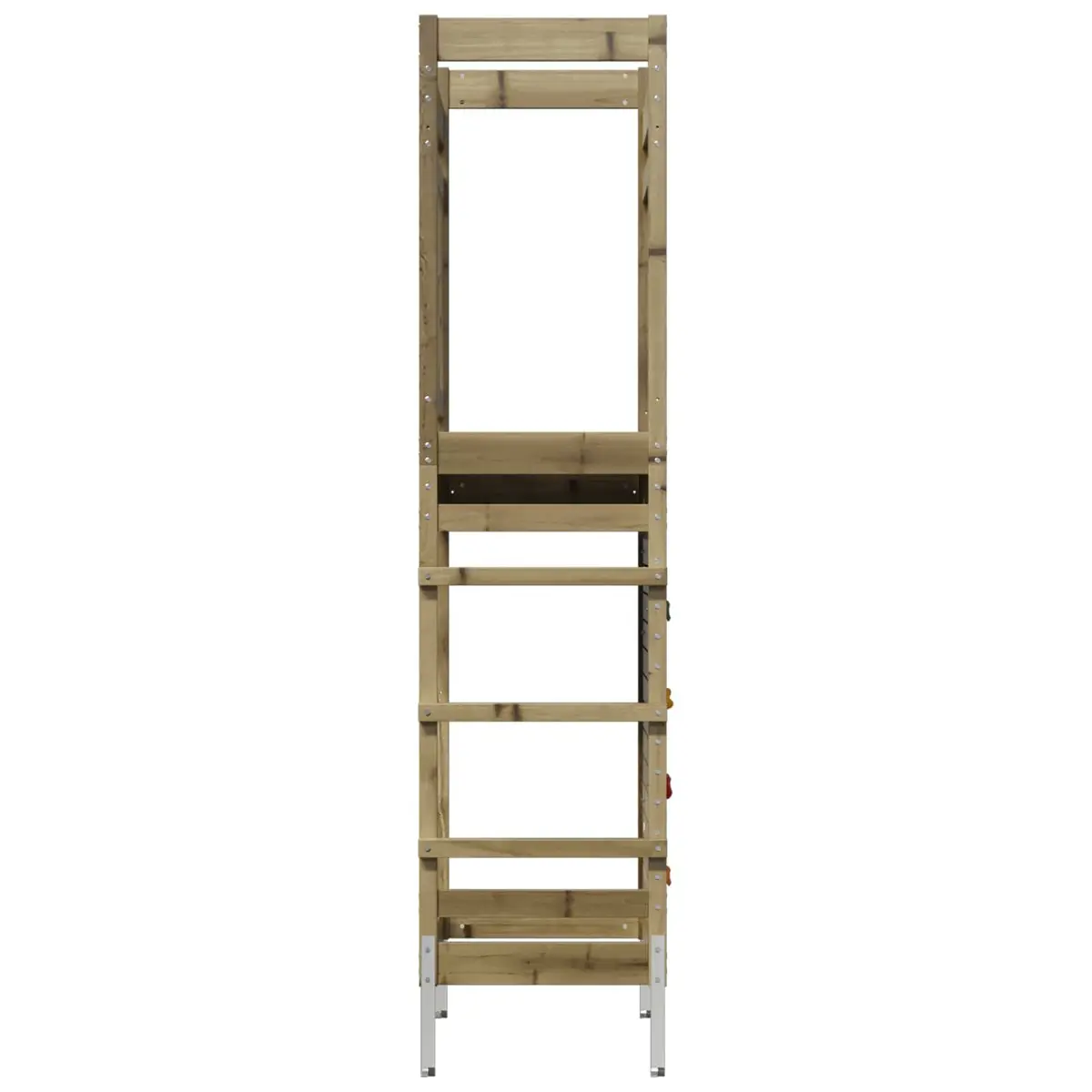 Wooden Outdoor Play Tower Backyard Playground Garden Climbing Fort