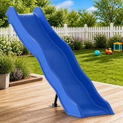Enhance Your Garden with a Kids Blue Play Slide 169x38.5cm