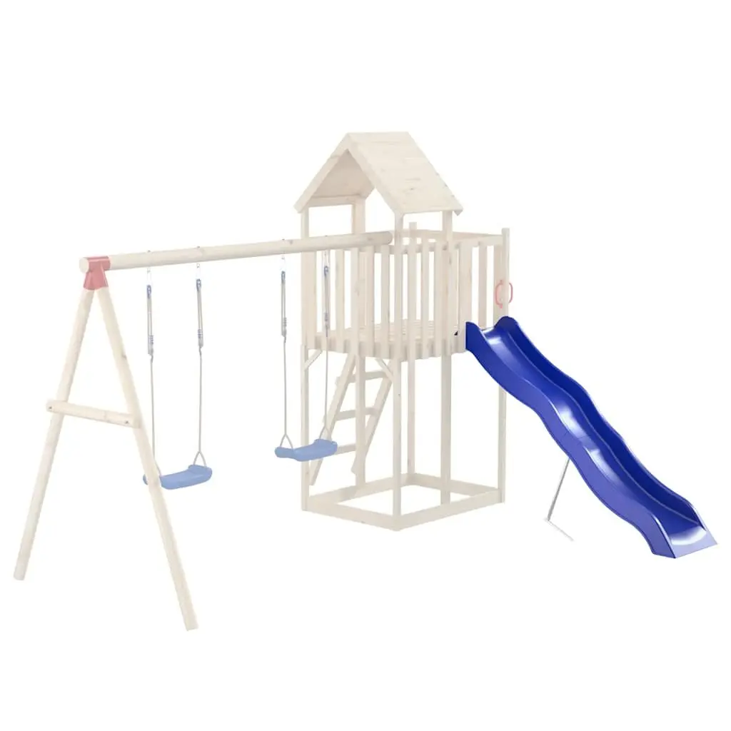 Play Slide 210x40 cm Blue Outdoor Garden Children Polypropylene