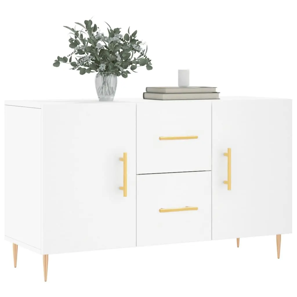 Sideboard 100x36x60cm White Modern Storage Cabinet Engineered Wood