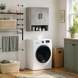 Grey Wall Storage Cabinet