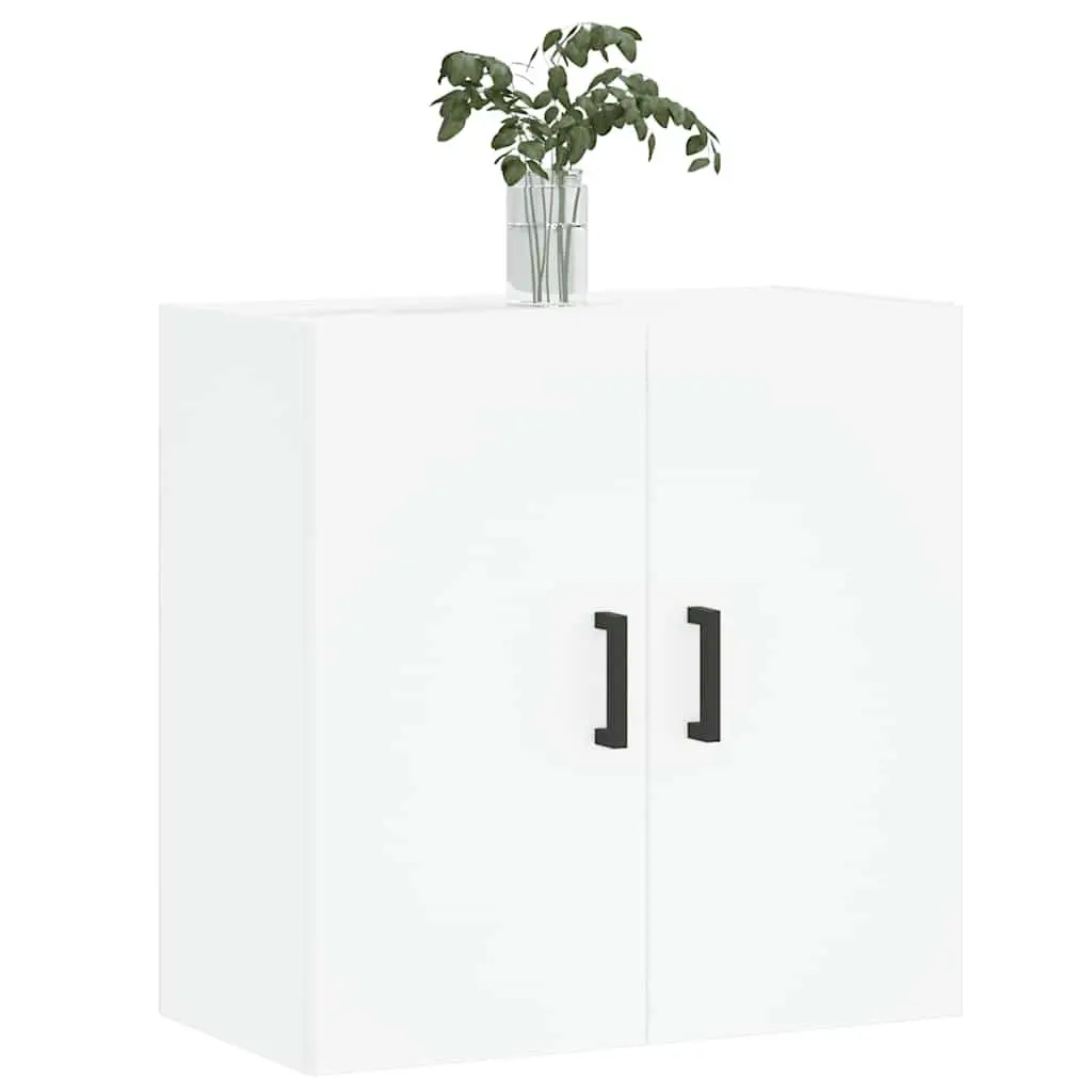 Wall Cabinet 60x31x60 cm White Floating Storage Engineered Wood