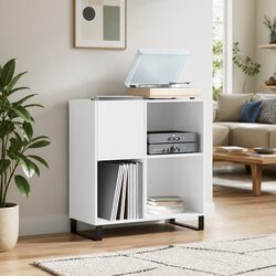 Elevate Your Space with a Stylish White Record Cabinet