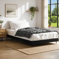 Modern Black Bed Frame 90x190 cm Enhances Your Bedroom Style