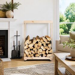 Firewood Storage Rack with Wheels: Enhance Your Space