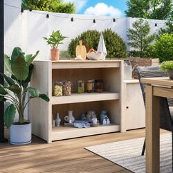 Enhance Your Garden with a White Wooden Storage Cabinet