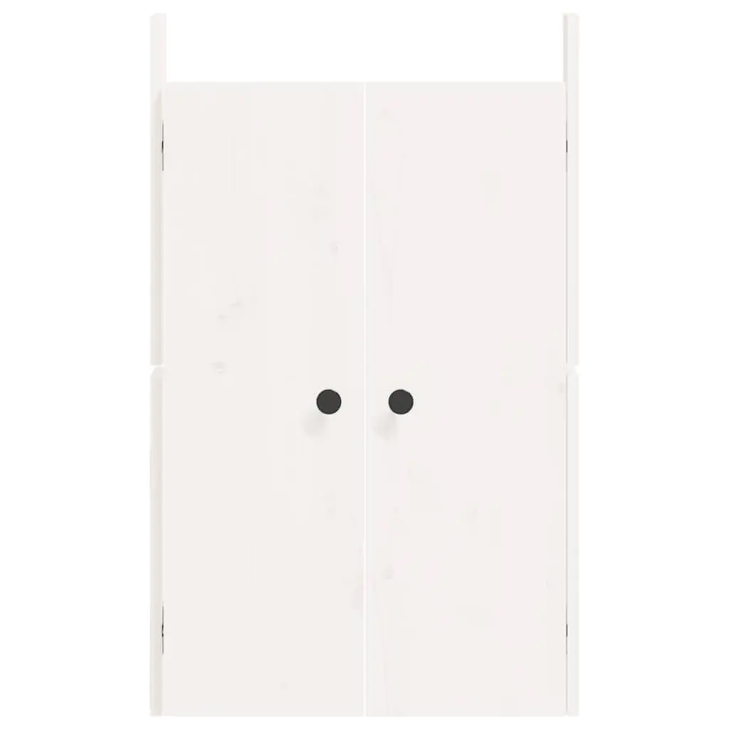 Outdoor Kitchen Cabinet Doors 50x9x82cm Solid Pine Wood Pair Flush Mount