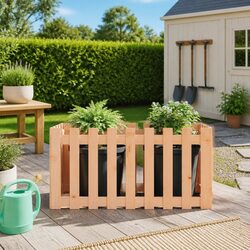 Enhance Your Garden with a 100x50x50 cm Wooden Planter