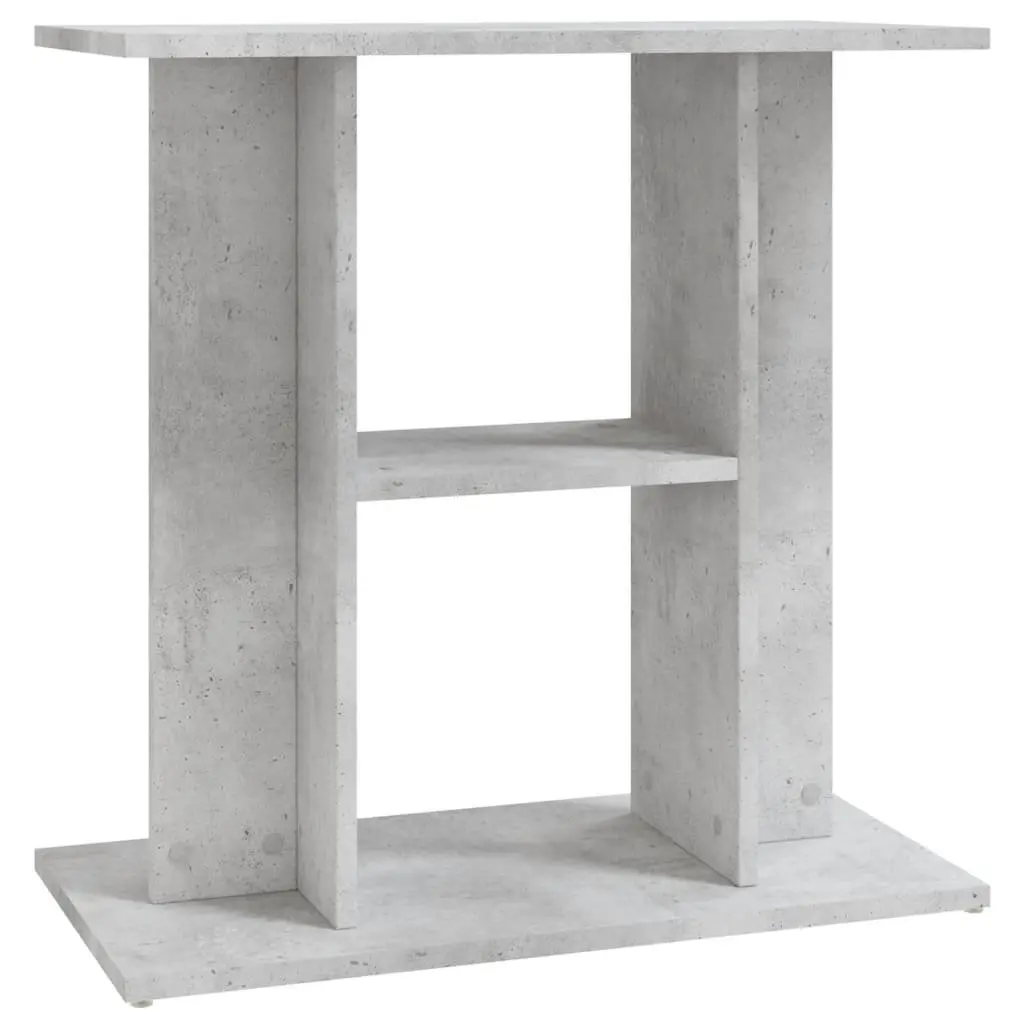Aquarium Stand 3 Tier Grey Engineered Wood 60x30x60 cm Stable Storage Display