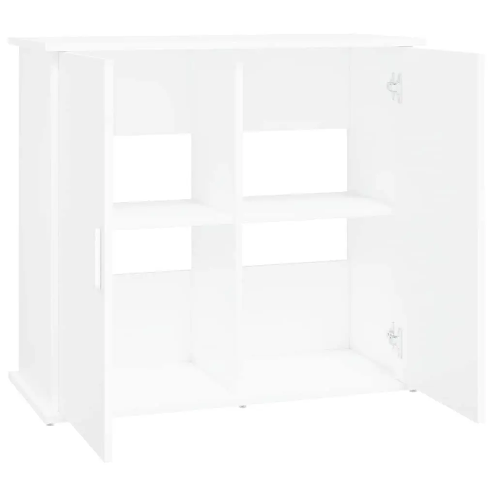Aquarium Stand 81x36x73 cm White Engineered Wood Storage Cabinet for Fish Tank