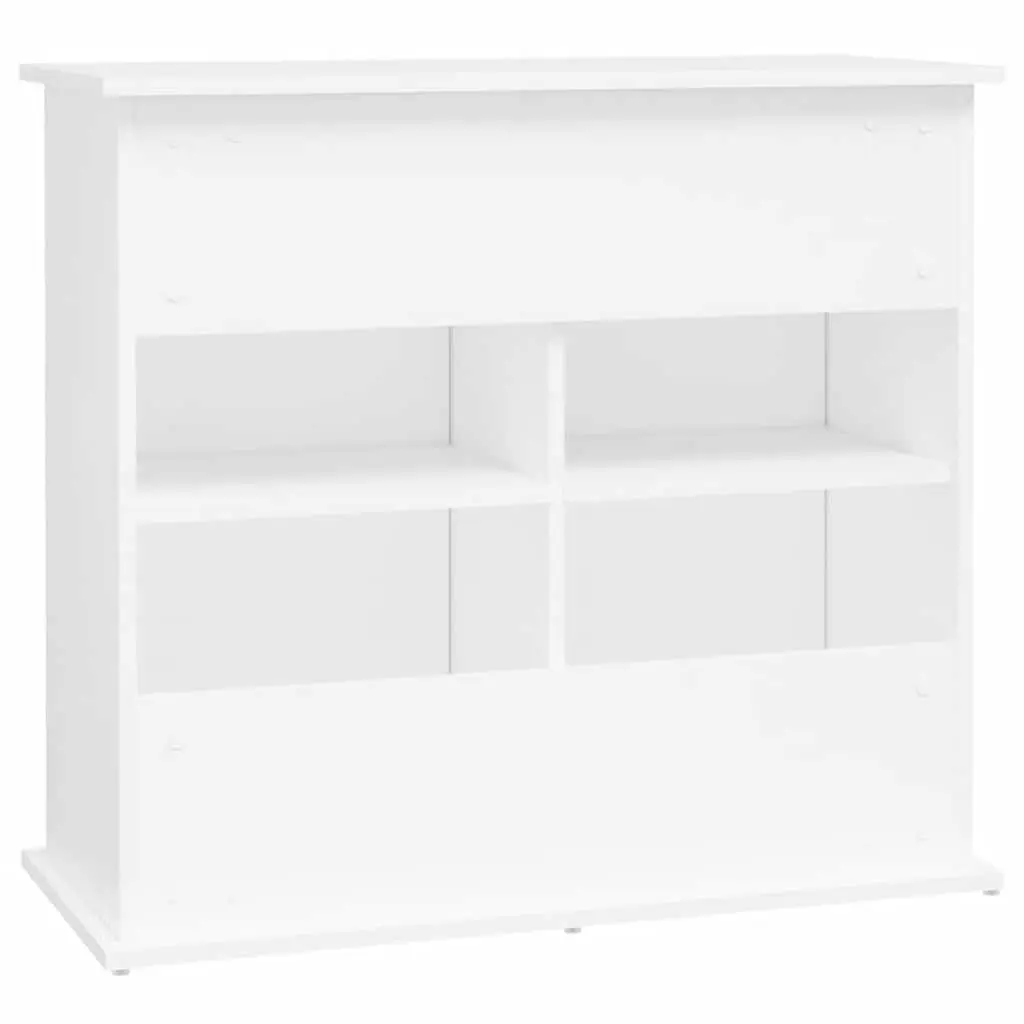 Aquarium Stand 81x36x73 cm White Engineered Wood Storage Cabinet for Fish Tank