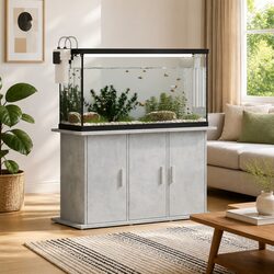 Stylish Grey Fish Tank Cabinet for Your Home