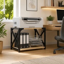 Enhance Your Workspace with a Stylish 2-Tier Printer Stand