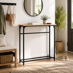 Stylish Brown Console Table for Entryways and Living Rooms