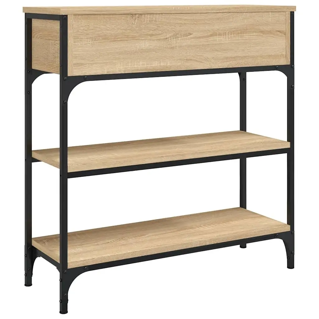 Console Table 72.5cm Sonoma Oak Engineered Wood Hallway Entryway Living Room Accent