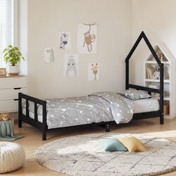 Charming House-Shaped Kids Bed Frame for Toddlers