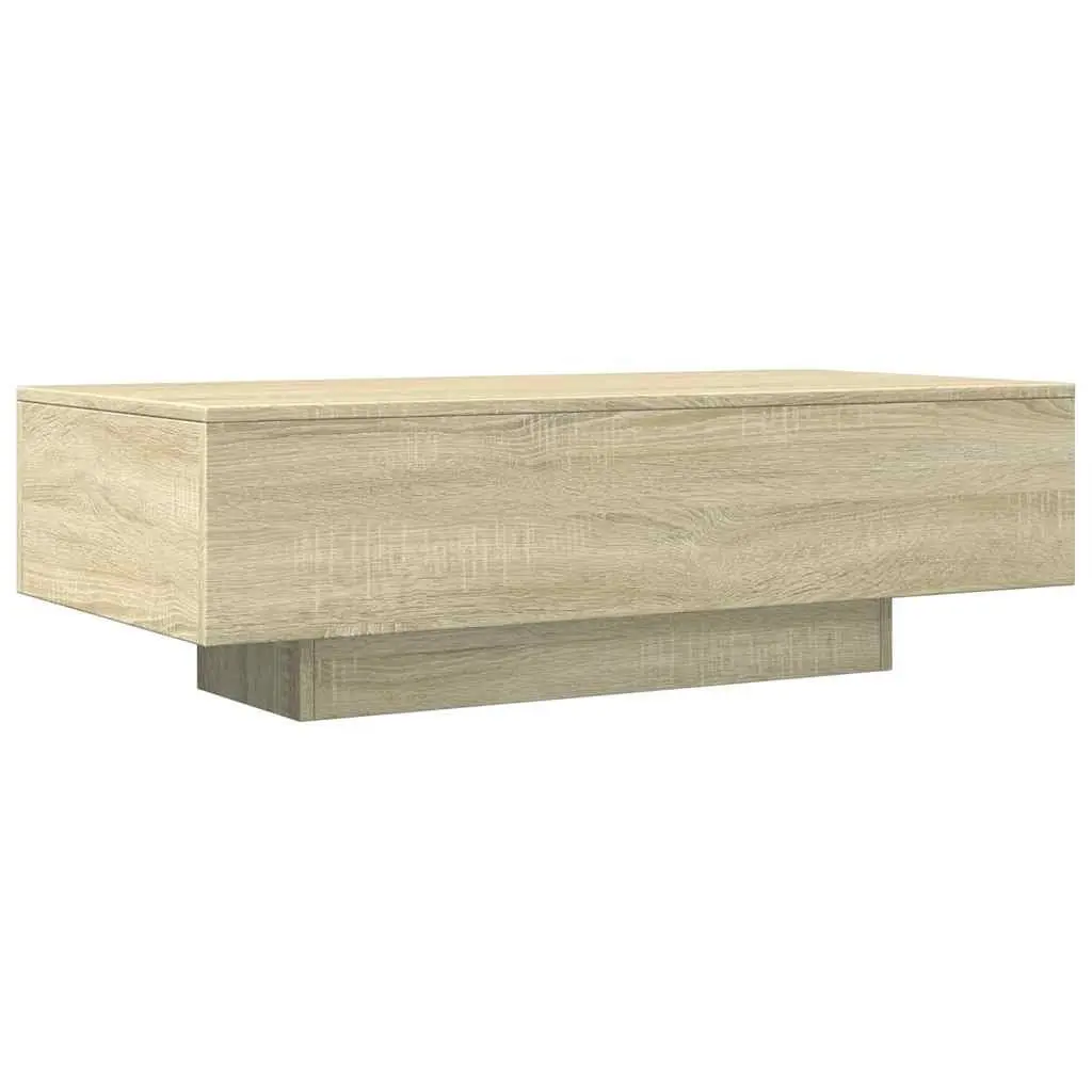 Coffee Table 100x49.5x31 cm Engineered Wood Sonoma Oak Living Room Furniture