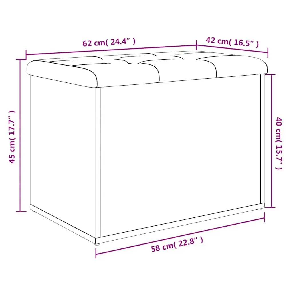 Storage Bench White Hallway Entryway Seating with Padded Cushion Lid