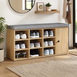 Functional Sonoma Oak Shoe Bench Enhancing Your Entryway