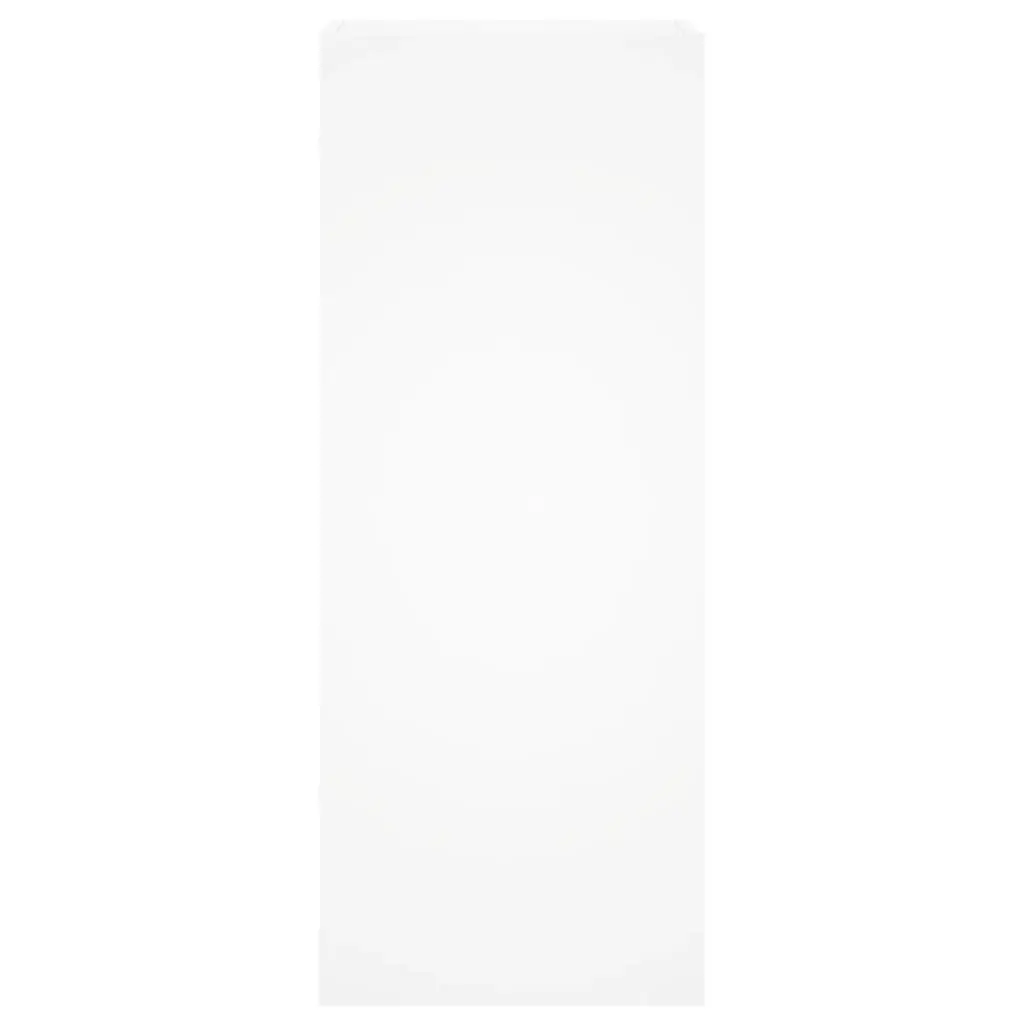 Floating White TV Cabinet Wall-Mounted Storage Organizer Engineered Wood 40.5x30x102cm