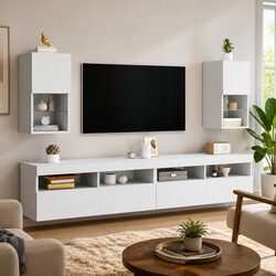 Enhance Your Living Space with LED-Illuminated TV Cabinets