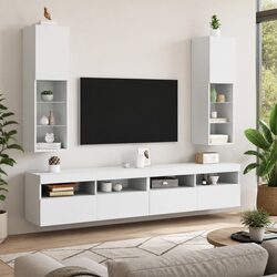 Enhance Your Living Space with This Wall-Mounted TV Cabinet