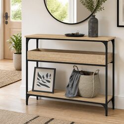 Enhance Your Space with a Console Table Featuring a Shelf
