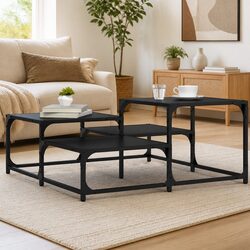 Elevate Your Living Room with a Black Square Coffee Table