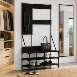 Maximize Your Space with a Stylish Clothes Rack and Shoe Organizer