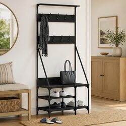 Elegant Clothes Rack with Shoe Shelves for Your Home