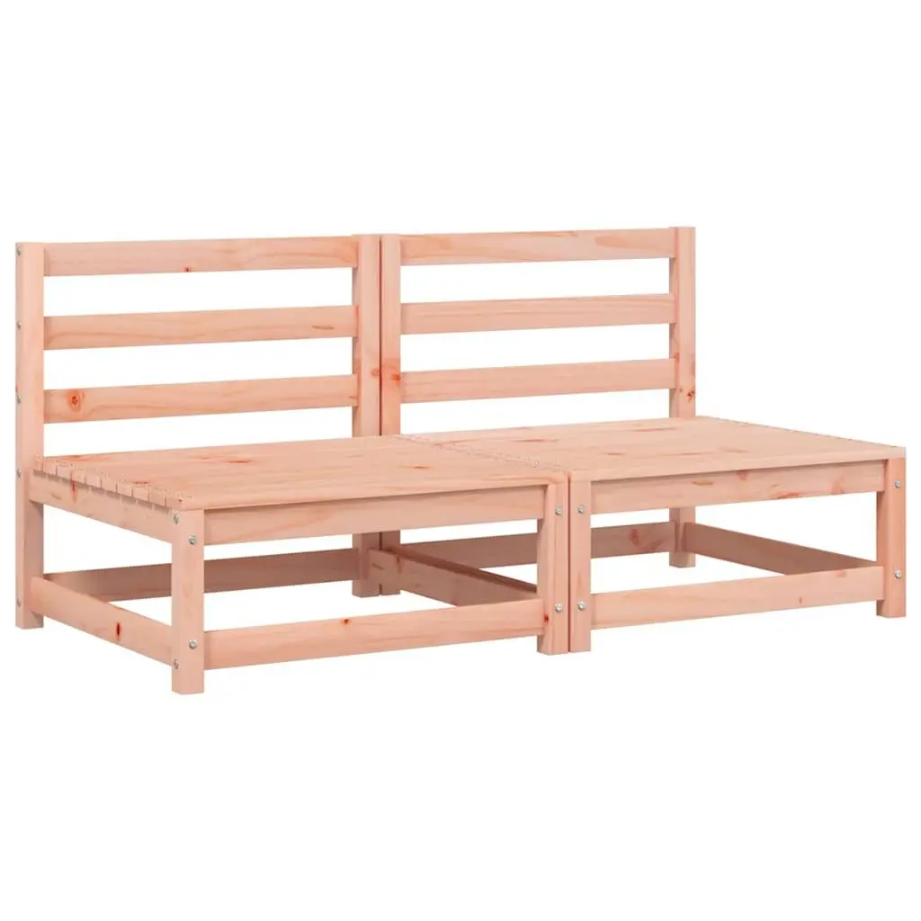 Outdoor Sectional Sofa Unit Armless 2pcs with Cushions Garden Patio Seating