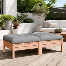 Enhance Your Outdoor Space with Wooden Footstools Set