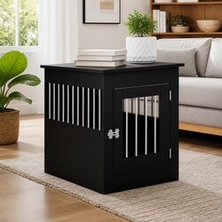 Stylish Dog Crate Furniture as End Table 55x80x68cm