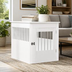 Enhance Your Space with This Functional Dog Crate Furniture