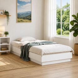Enhance Your Bedroom with a White Bed Frame 90x190 cm