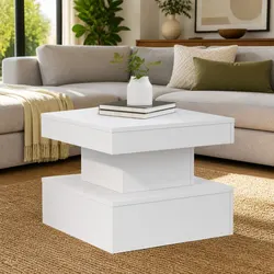 Stylish Coffee Table with RGB LED Lights for Modern Homes
