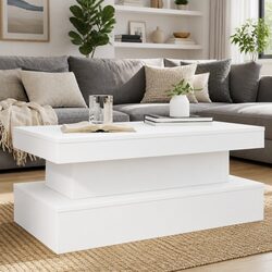 Elevate Your Space with a Coffee Table Featuring RGB LED Lights
