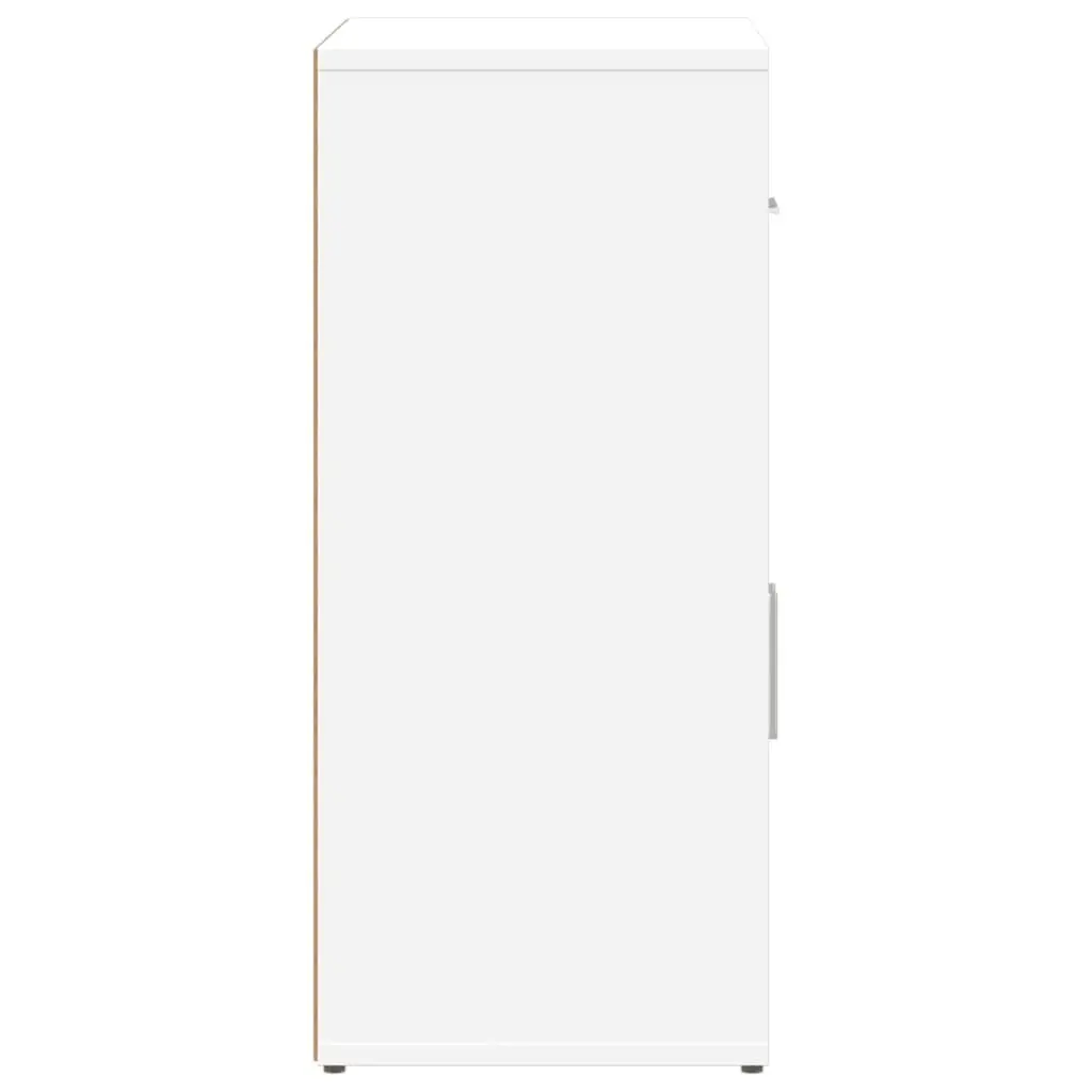 Engineered Wood Sideboard 60x31x70cm White Modern Storage Cabinet