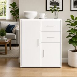 Functional White Sideboard