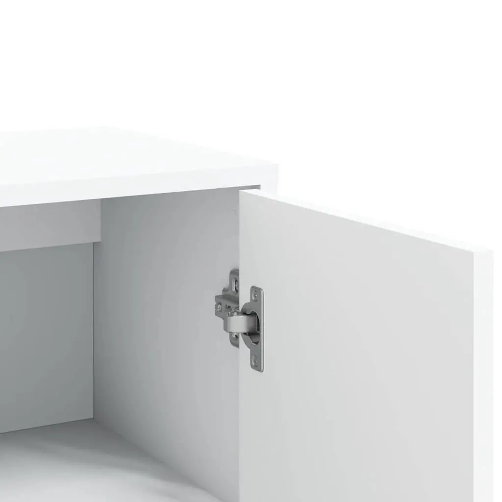 Sideboard White 60x31x84 cm Storage Cabinet Engineered Wood Buffet Furniture