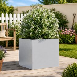 Elevate Your Garden with a Modern Galvanised Steel Planter
